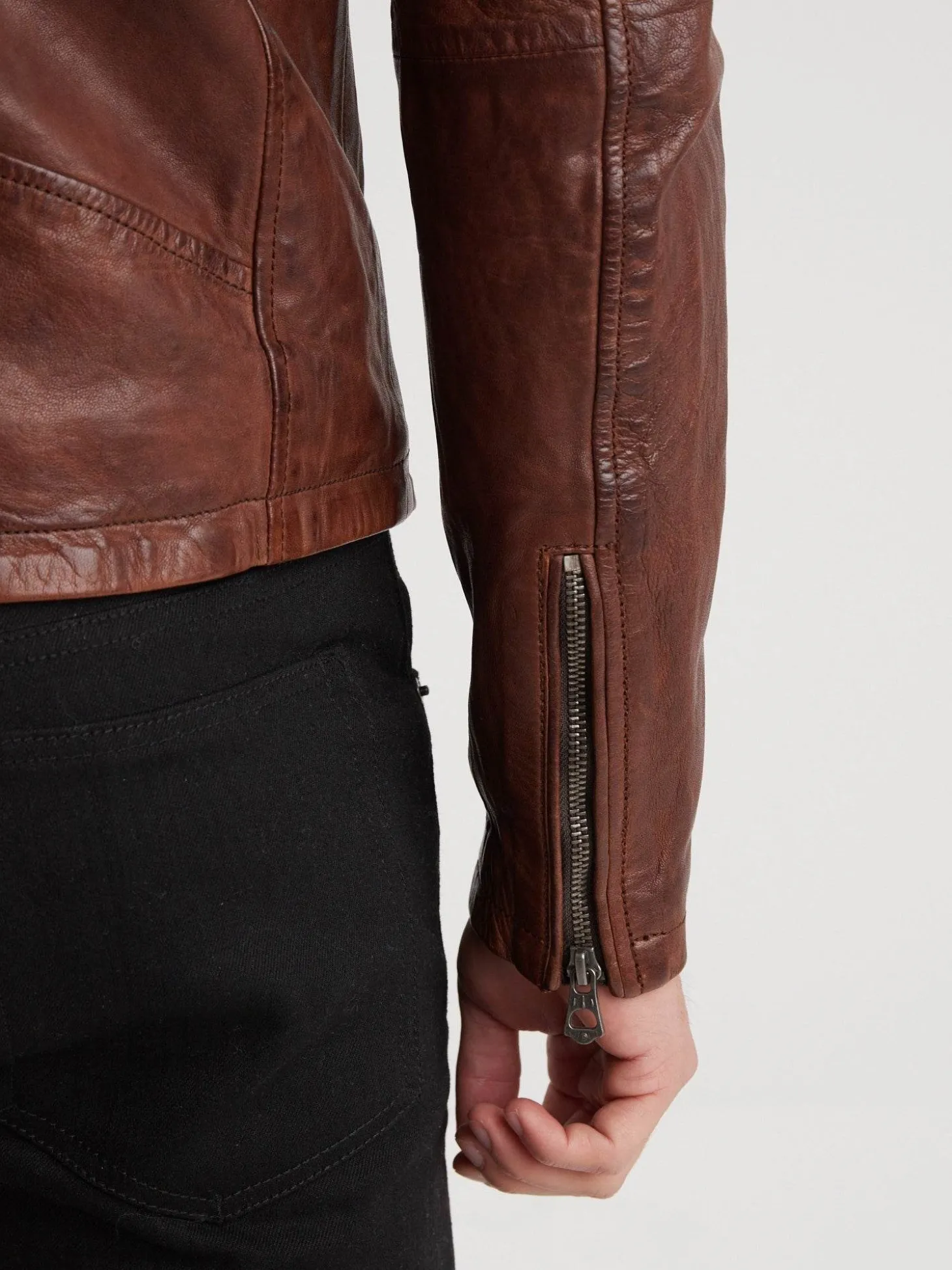 Golberg - Blouson biker cuir homme