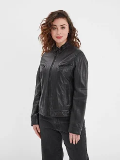Guildford - Blouson cuir femme