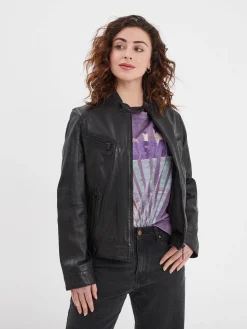 Guildford - Blouson cuir femme