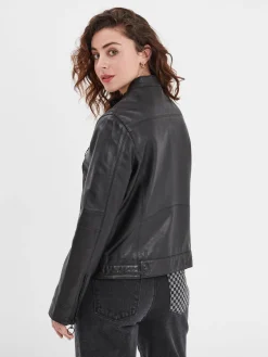 Guildford - Blouson cuir femme