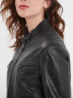 Guildford - Blouson cuir femme