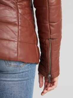 Helena - Doudoune cuir femme