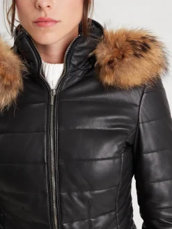 Helena - Doudoune cuir femme