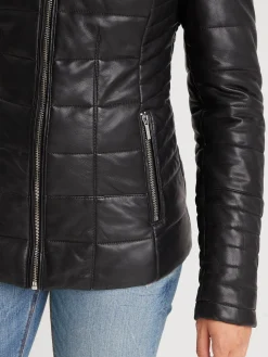 Helena - Doudoune cuir femme