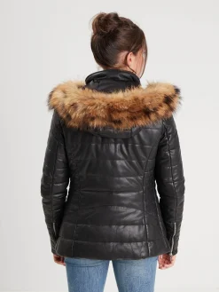 Helena - Doudoune cuir femme