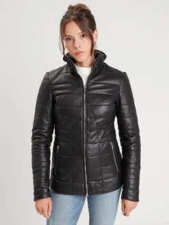 Helena - Doudoune cuir femme