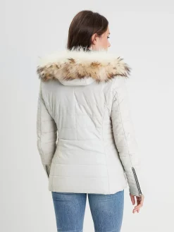 Helena fur - Doudoune cuir femme