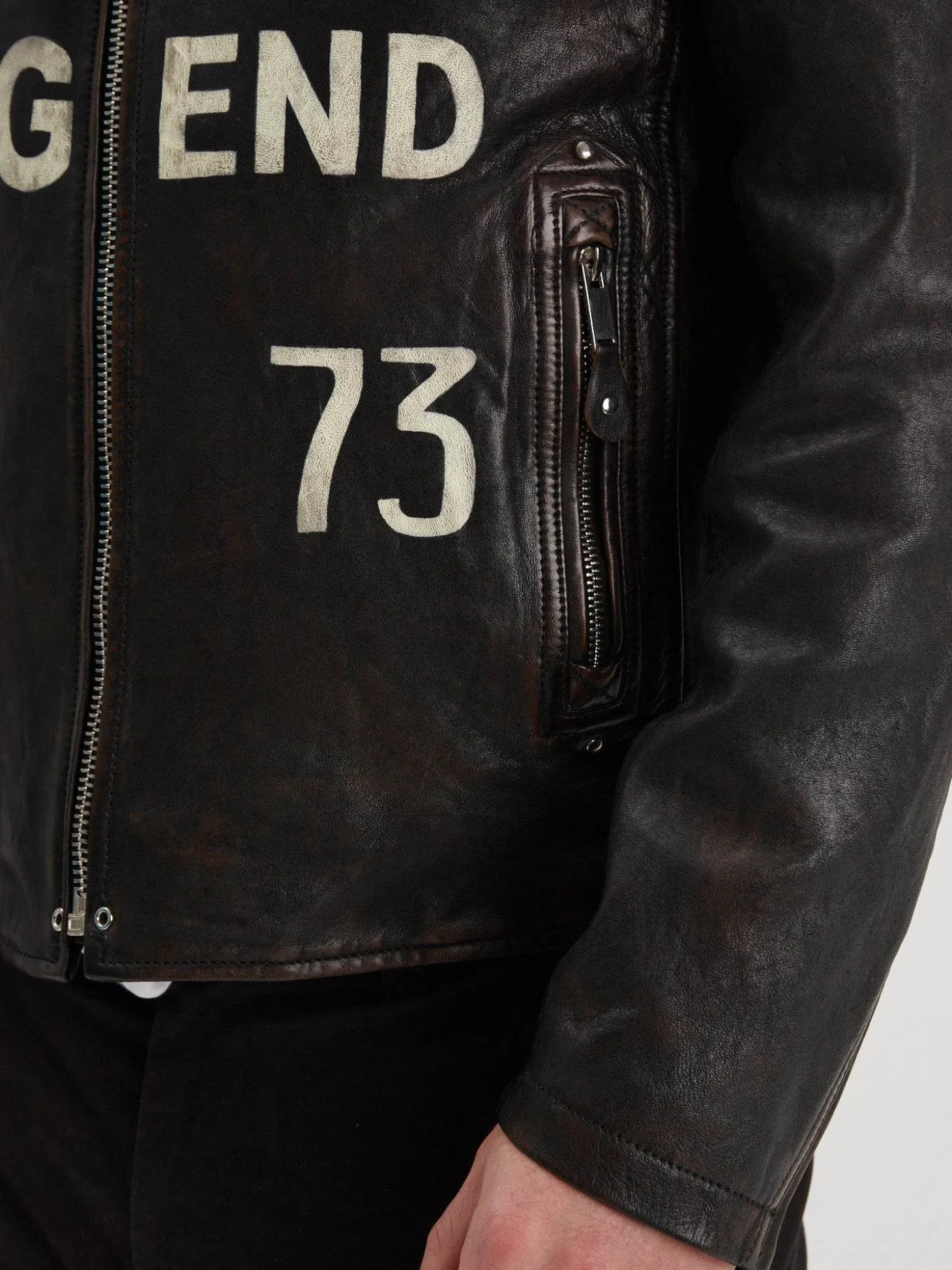 Houghton - Blouson cuir vintage homme