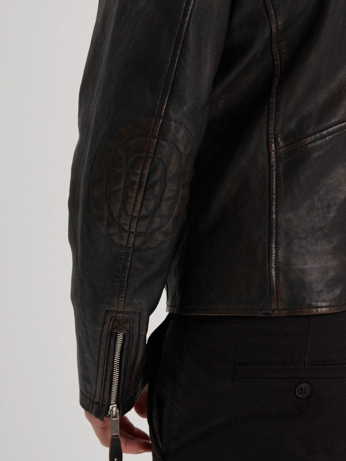 Houghton - Blouson cuir vintage homme