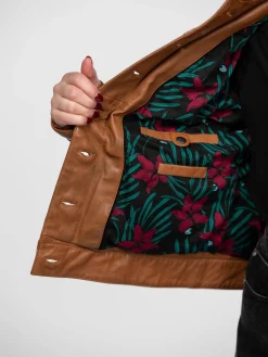 Janila - Blouson cuir femme
