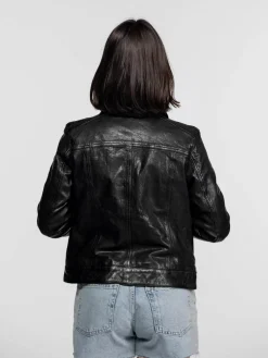Janila - Blouson cuir femme