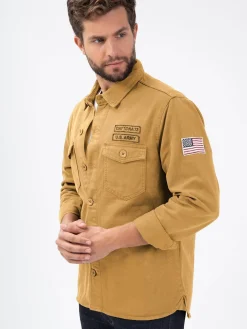Jeffy - Chemise militaire homme