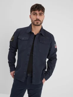 Jeffy - Chemise militaire homme