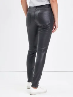 Jiny - Pantalon slim cuir femme