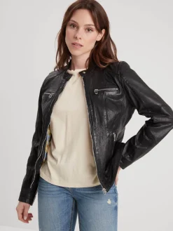 Jolya - Blouson cuir femme