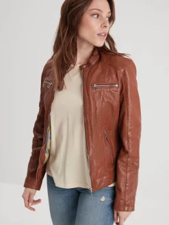 Jolya - Blouson cuir femme