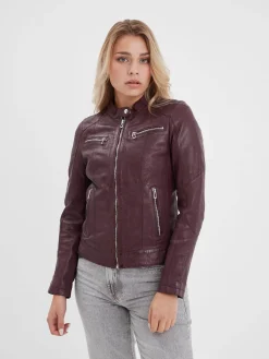 Jolya - Blouson cuir femme