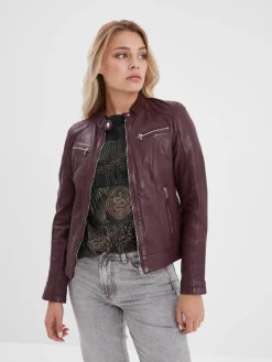Jolya - Blouson cuir femme