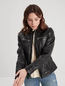 Jolya - Blouson cuir femme