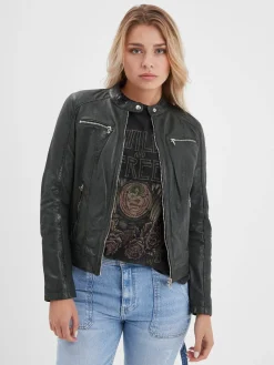 Jolya - Blouson cuir femme