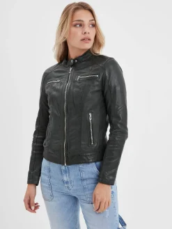 Jolya - Blouson cuir femme