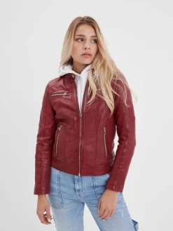 Jolya - Blouson cuir femme