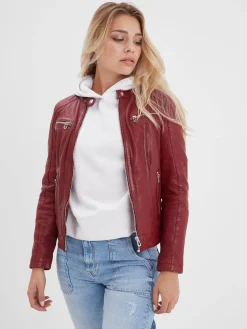 Jolya - Blouson cuir femme