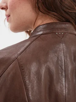 Jolya - Blouson cuir femme