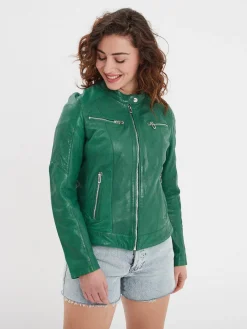 Jolya - Blouson cuir femme