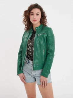Jolya - Blouson cuir femme