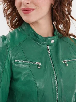 Jolya - Blouson cuir femme