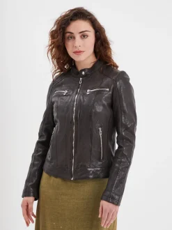Jolya - Blouson cuir femme