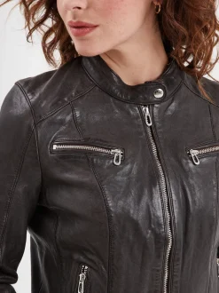 Jolya - Blouson cuir femme