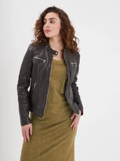 Jolya - Blouson cuir femme