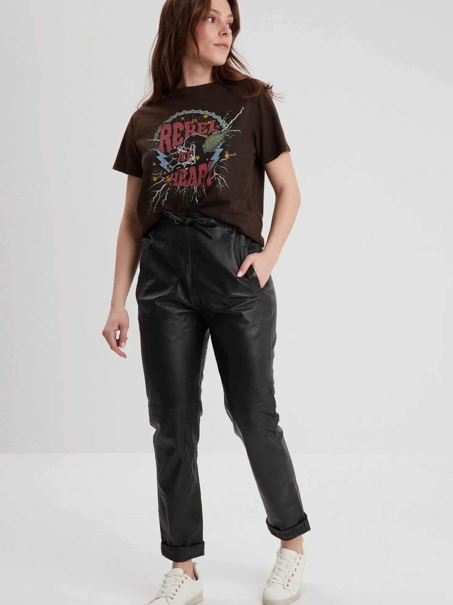 Joy - Pantalon cuir femme
