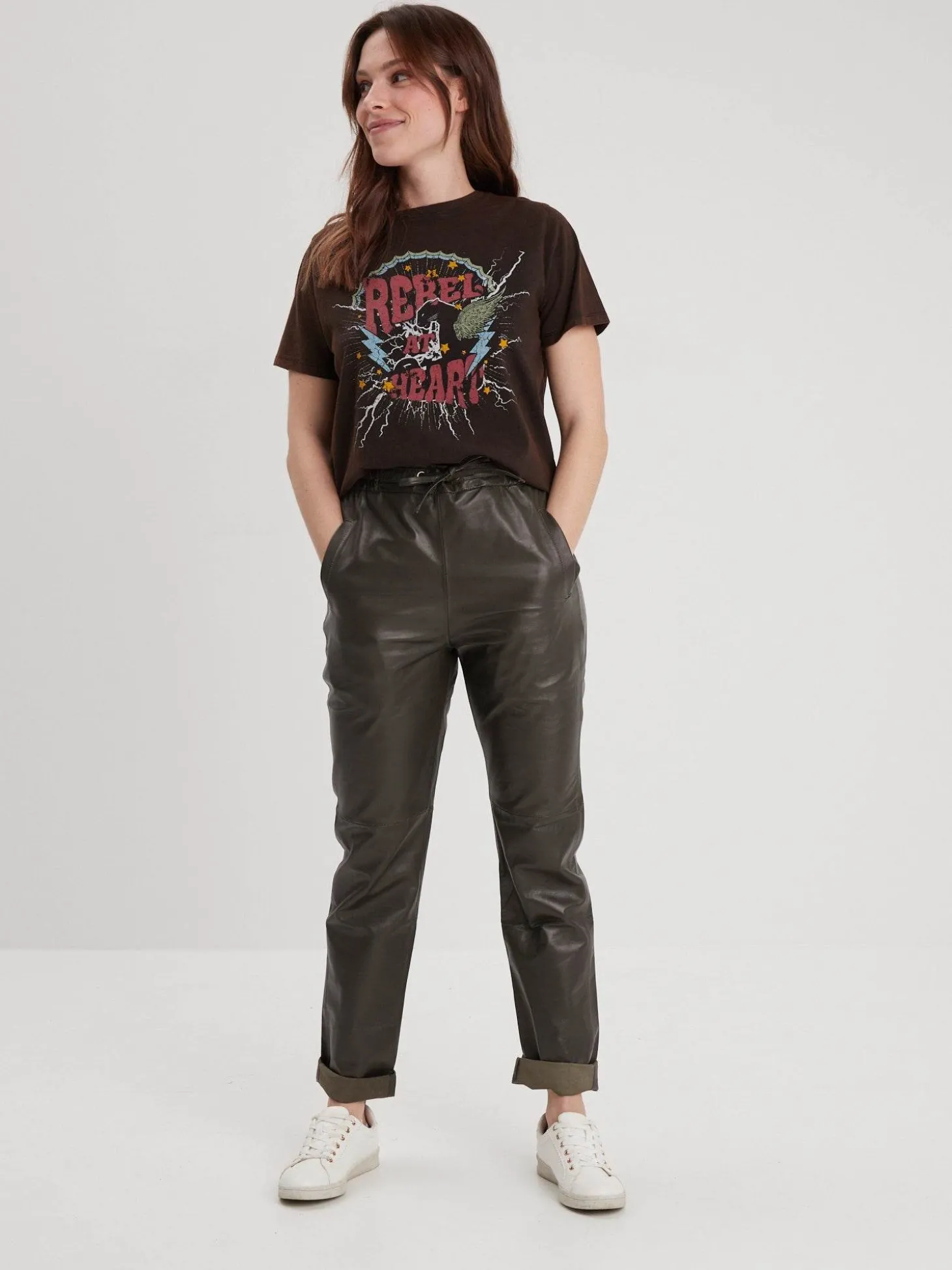 Joy - Pantalon cuir femme