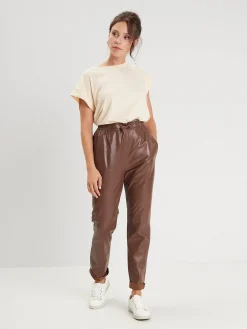 Joy - Pantalon cuir femme