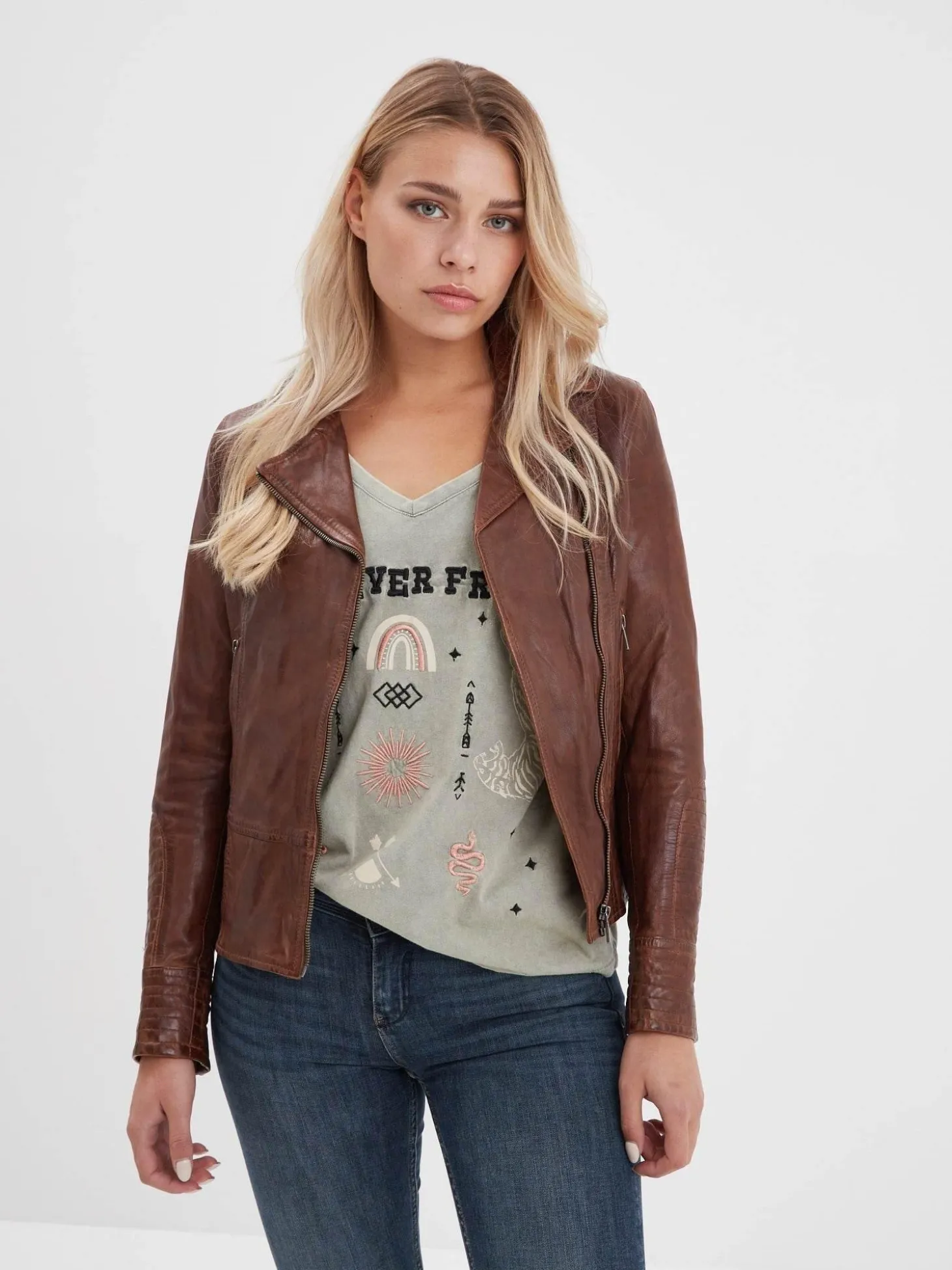 Juliette - Blouson cuir femme