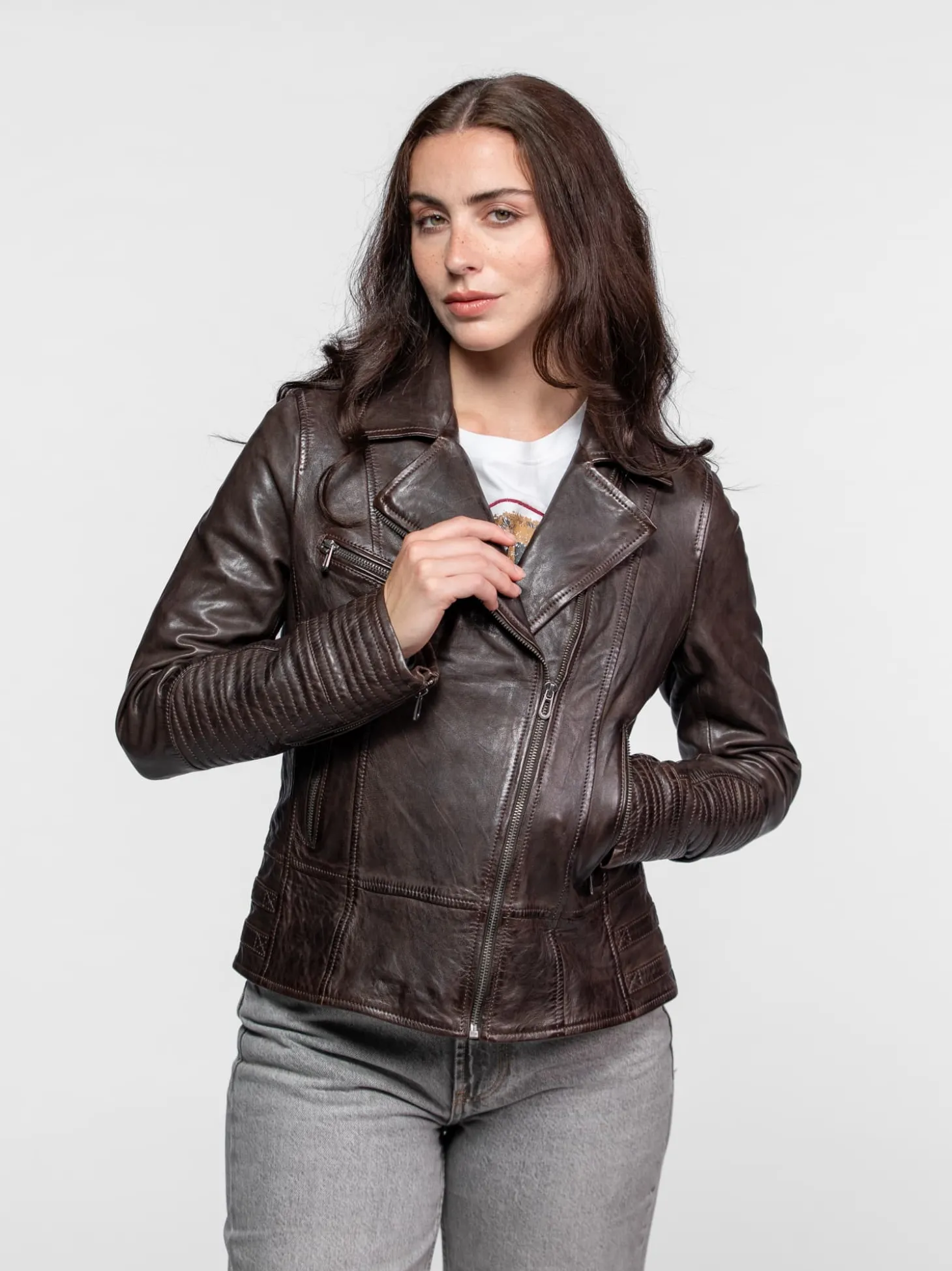 Juliette - Blouson cuir femme