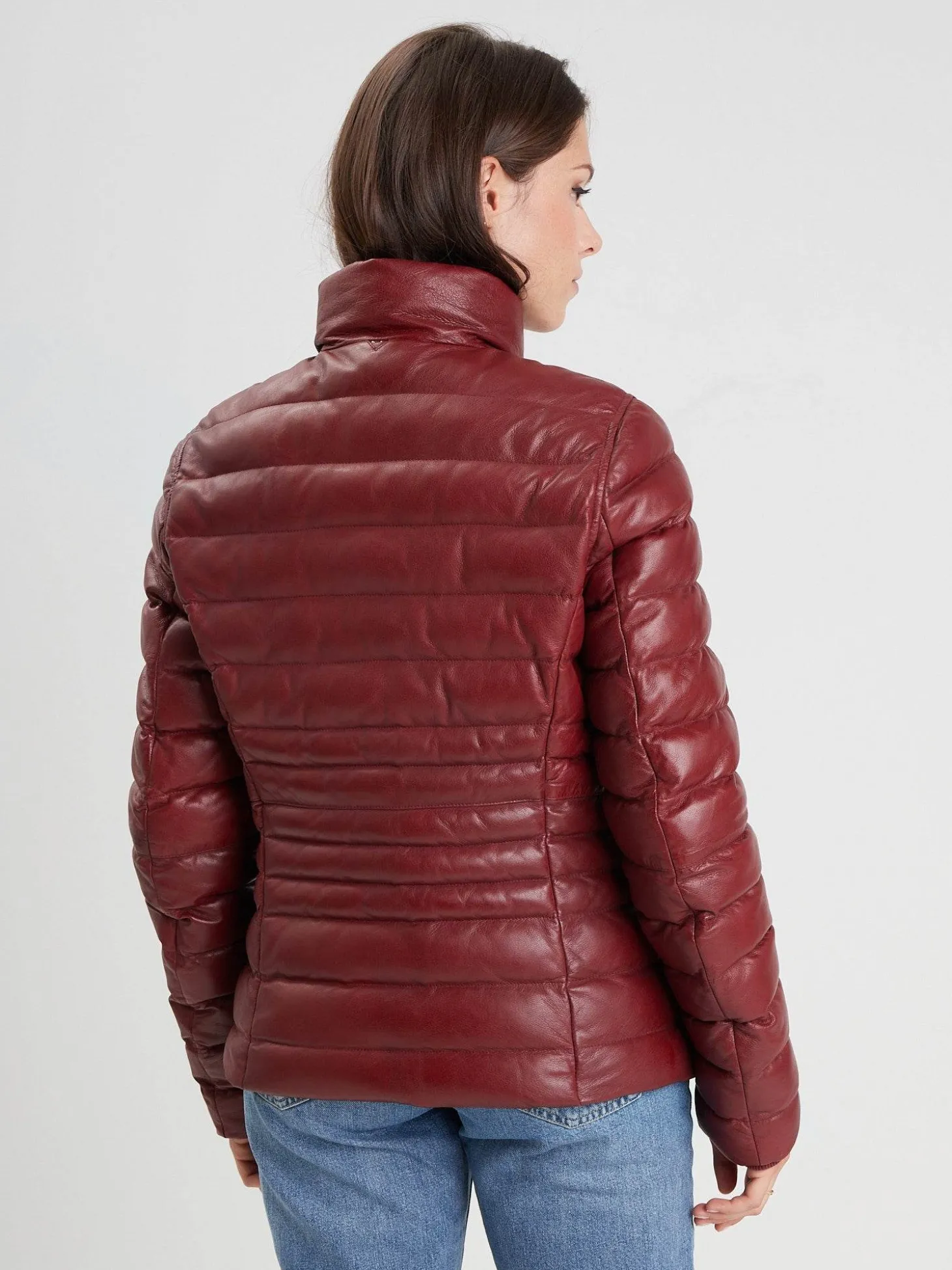 Kildine - Doudoune légère cuir femme