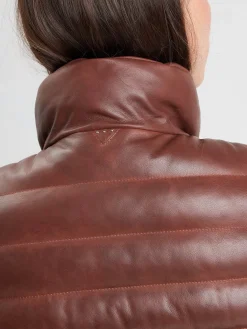 Kildine - Doudoune légère cuir femme