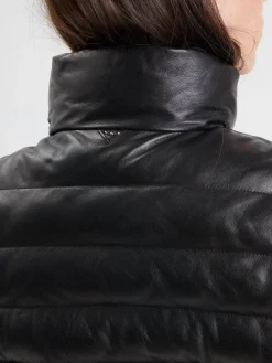 Kildine - Doudoune légère cuir femme