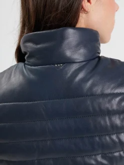 Kildine - Doudoune légère cuir femme