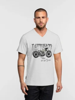 Kooskiar - T-shirt moto vintage