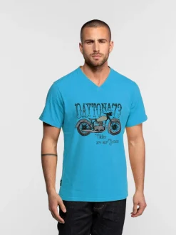 Kooskiar - T-shirt moto vintage