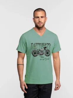 Kooskiar - T-shirt moto vintage