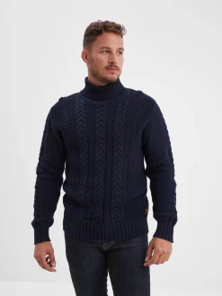 Lander - Pull col roulé homme