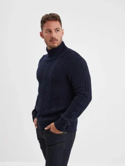 Lander - Pull col roulé homme