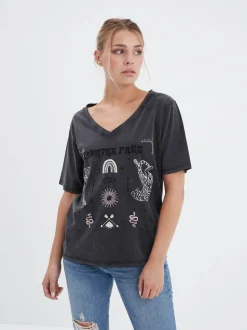 Lily - T-shirt bohème femme