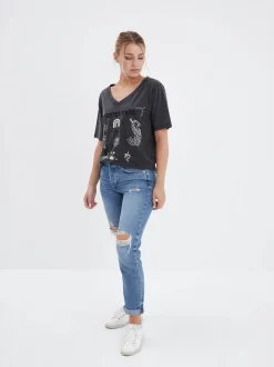 Lily - T-shirt bohème femme